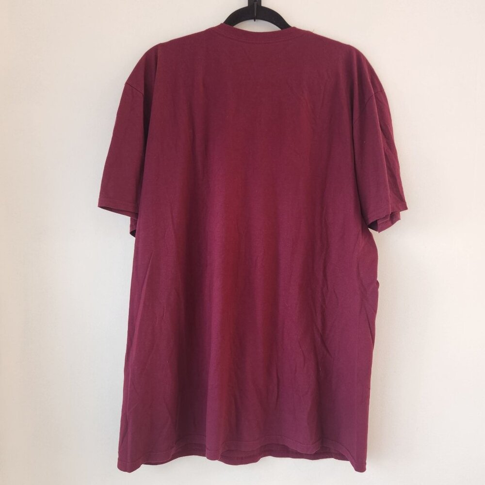 The Notorious B.I.G. Band Tee Maroon Purple T-Shirt Biggie Baby Graphic Men's XL - Picture 2 of 4